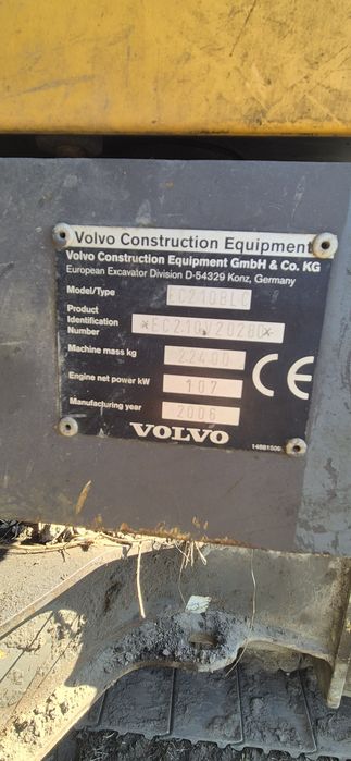 Koparka volvo EC210BLC