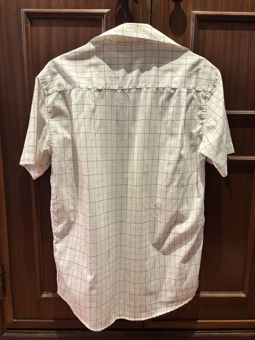 Camisa branca xadrez