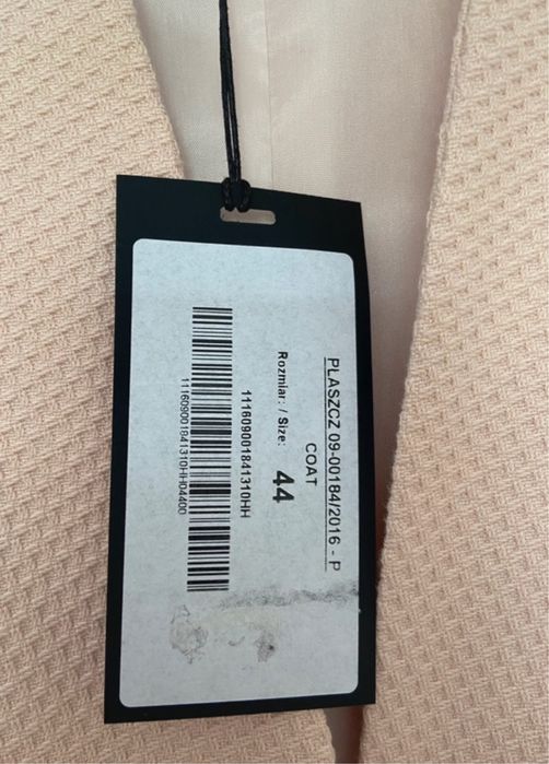 blado różowy płaszcz hexeline 44 XXL przed kostkę, bawełna sylwester