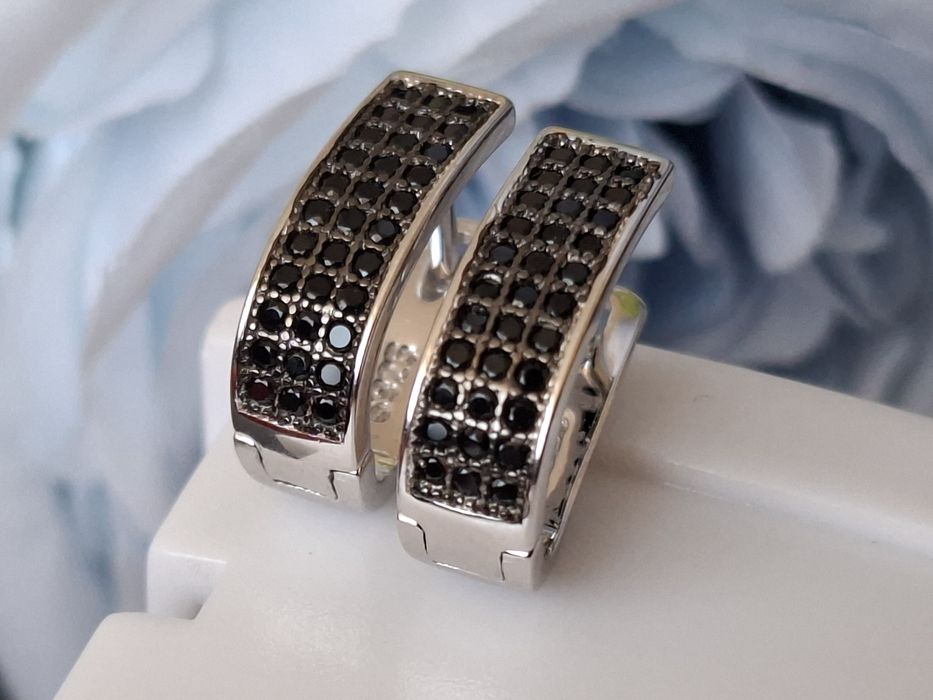 Srebrne kolczyki z zapięciem angielskim 925