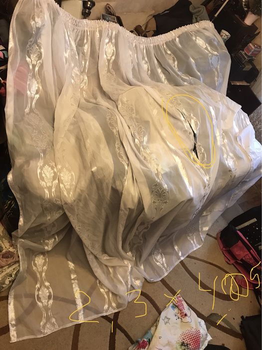 Тюль шикарна тюль з кільцями