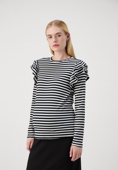 Bluzka ciążowa w paski z bufkami Only Maternity L