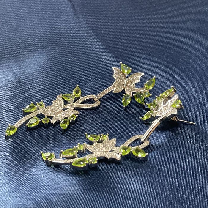 Brincos prata 925 medida de 7 cm