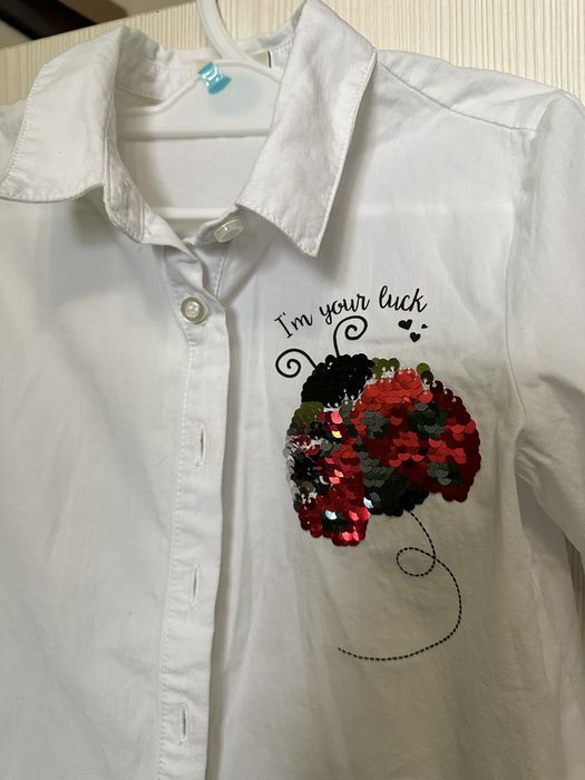 Біла сорочка LC Waikiki р.6/7 років