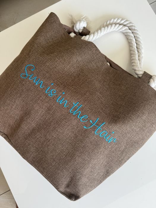 Torba na plażę, na codzień, koszyk nowa