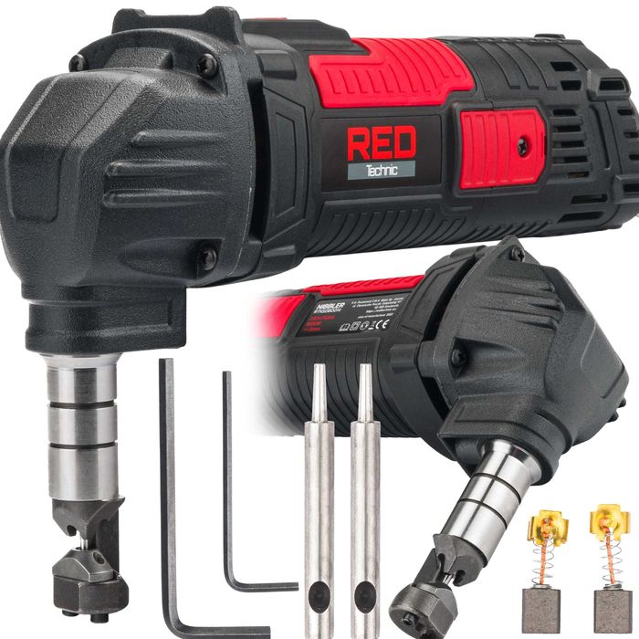 nożyce skokowe do blachy 1600w red technic