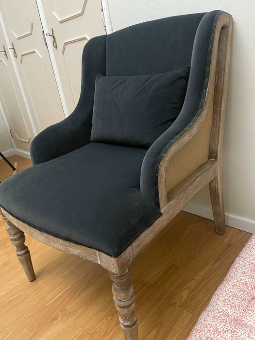 2 Cadeirões retro cinza