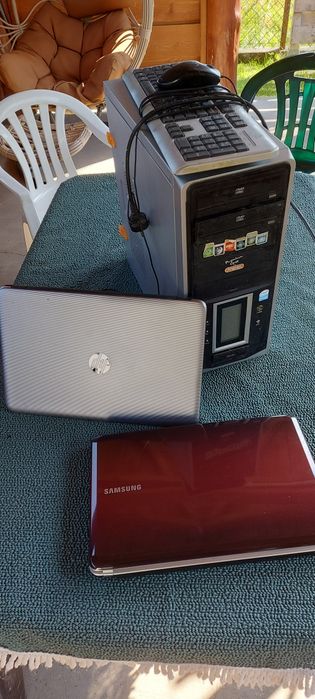 Laptopy x2 i stacjonarny komputer