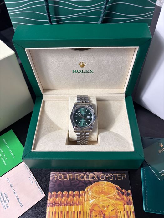 Часы Rolex Date Just Green