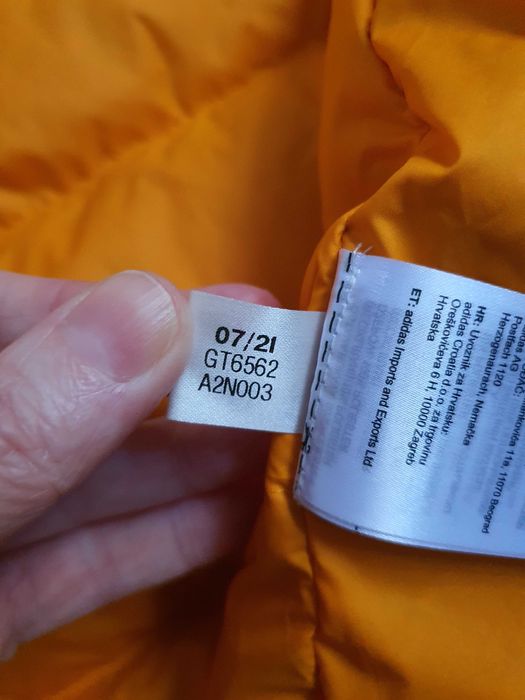 Чоловічий зимовий пуховик adidas gt6562, М