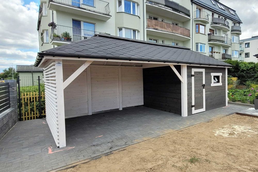 Domek Narzędziowy PAWEŁ z Altaną 2w1 Producent DREWNOTRIK.PL