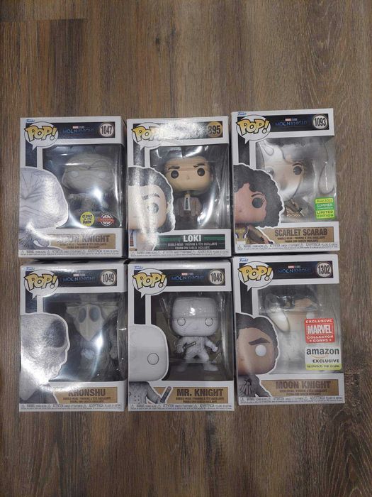 Фігурки Fanko Pop Moon Knight Khonshu Scarlet Scarab Mr.Knight Loki