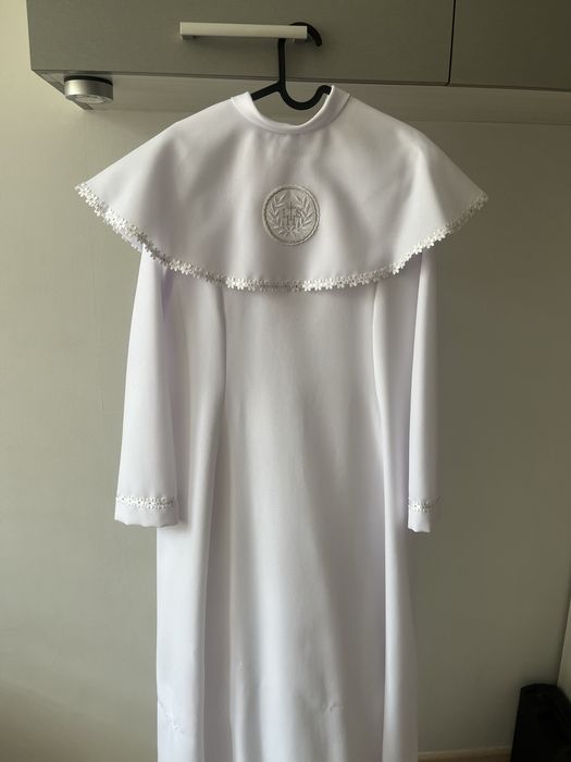 Alba komunijna - elegancka, biala, stan bardzo dobry