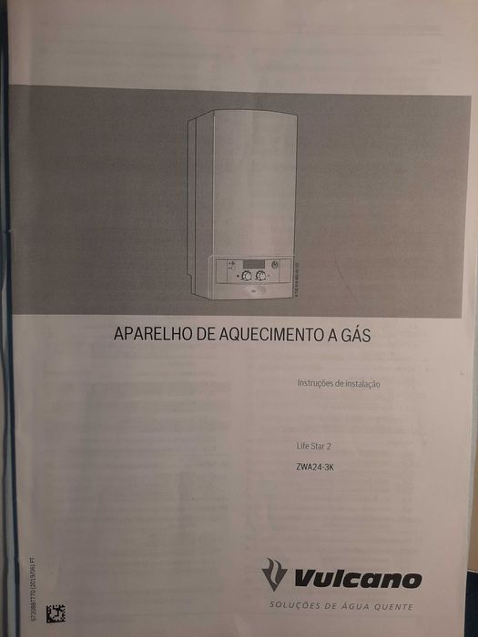 Aparelho de Aquecimento a Gás VULCANO ZWA24-3K como Novo