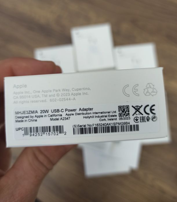 Apple 正規 ORIGINAL!Зарядка Apple 20W/Вт USB-C Power Adapter БЫСТРАЯ iPhone