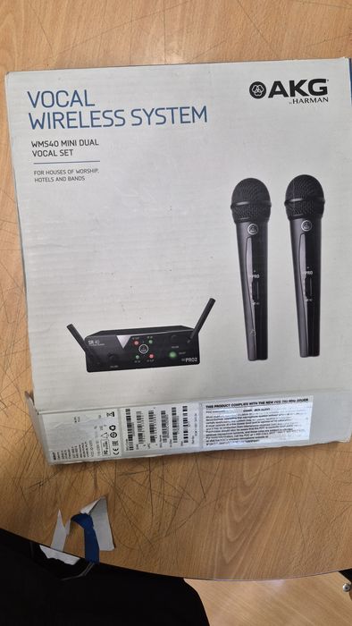 AKG WMS40 Mini Dual Vocal Set – Sistema de Microfones Sem Fios