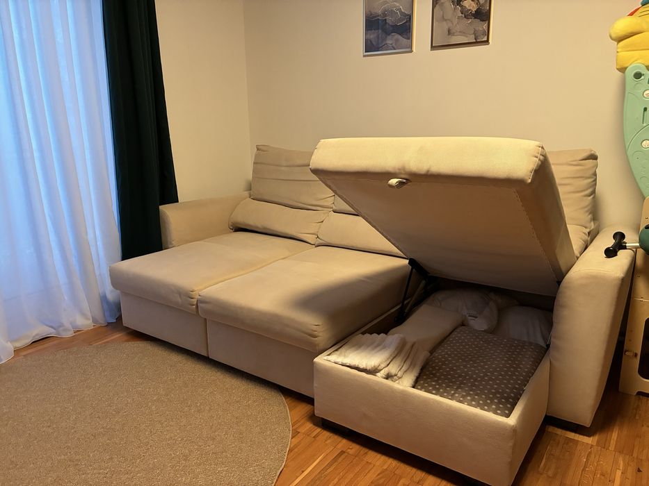 Sofá Cama Chaise e Arrumação
