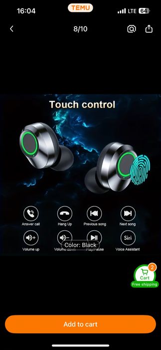 Бездротові спортивні TWS наушники навушники airpods з LED кейсом