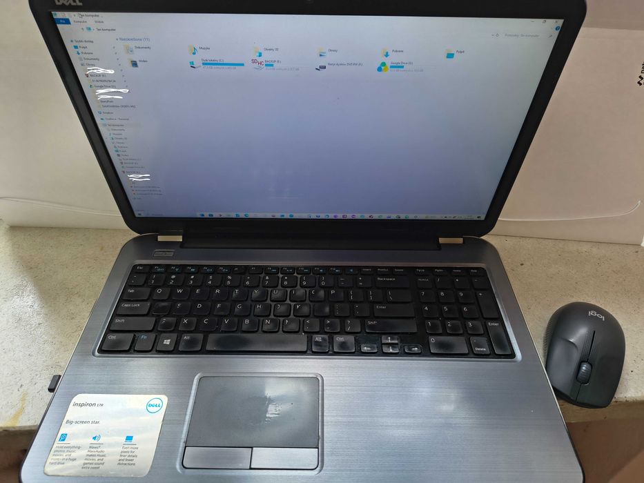 Laptop DELL Inspiron 5721 17R 500 GB SSD, 17"