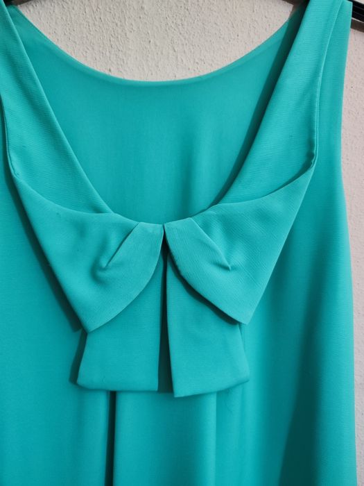 Vestido cerimônia verde água Tamanho M Da Frnch