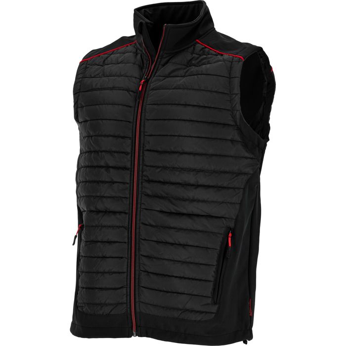 bezrękawnik ocieplany czar.-czerw., "s", ce, lahti