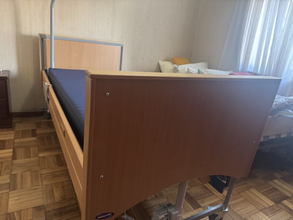Cama articulada electrica com colchao e sobre colchao
