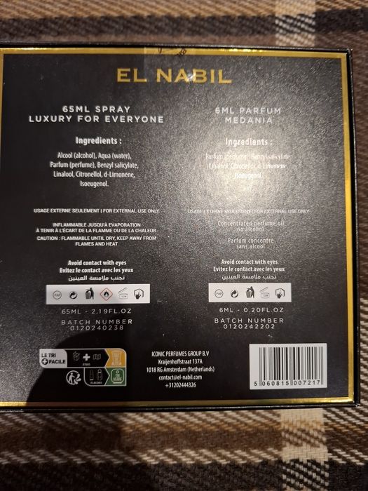 Zestaw el nabil medania coffret perfumy i olejek