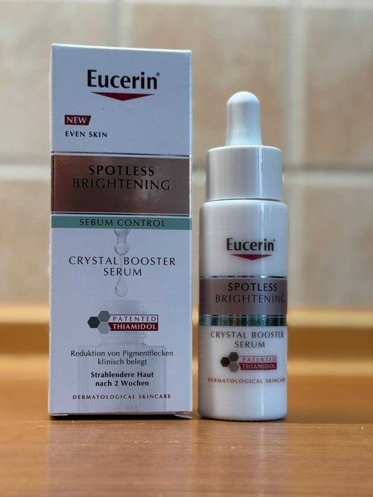 Сироватка для обличчя Eucerin Spotless Brightening Crystal Booster Serum з тіамідолом, проти пігментації, 30 мл оригінал