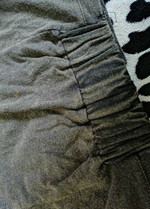 ICHI krótka Bluza khaki melanżowa bluzka crop top 100% BAWEŁNA _ Nowa!
