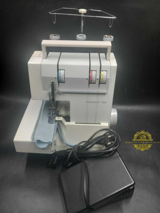 OVERLOCK Pfaff 3.4, nitkowy jeans, dresówka, bawełna