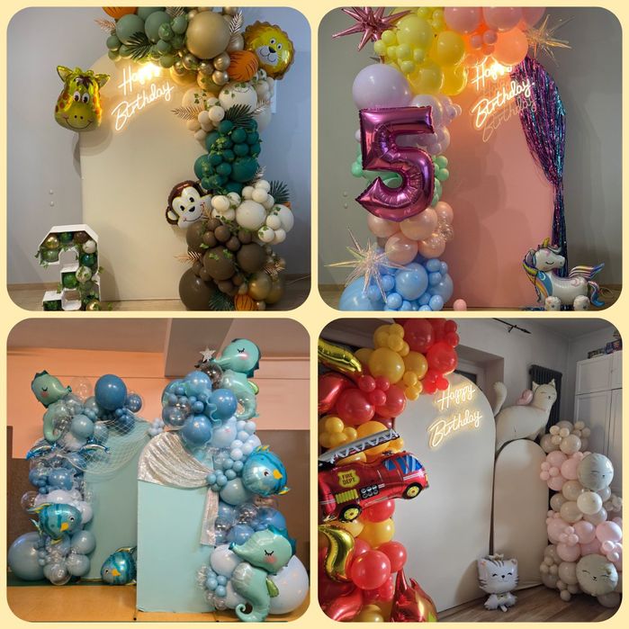 Dekoracje balonowe ścianka balonowa Łódź i okolice balony ścianka