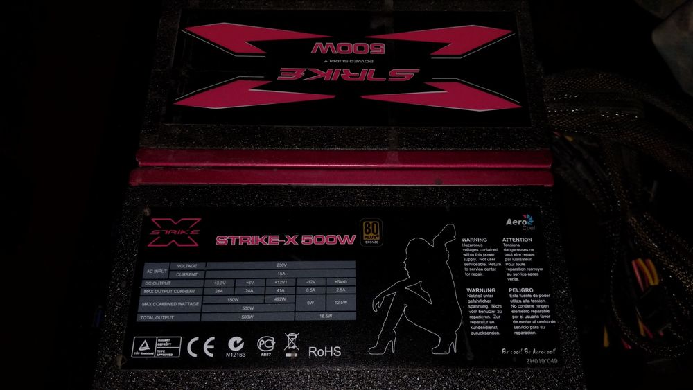 Блок питания Aerocool Strike-X 500W 80+ bronze