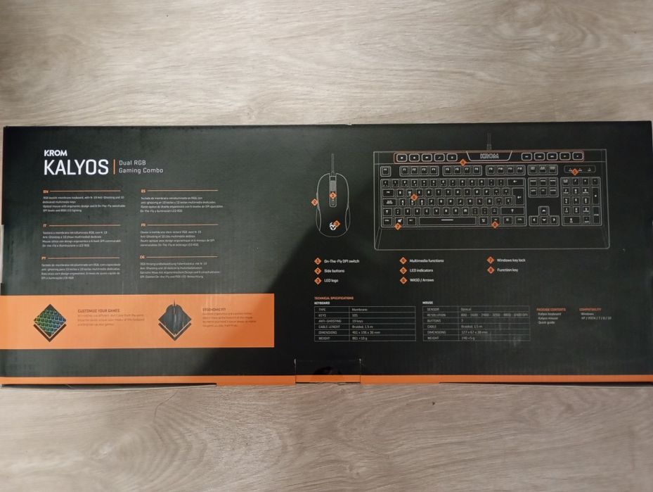 Teclado membrana + rato da Kalyos