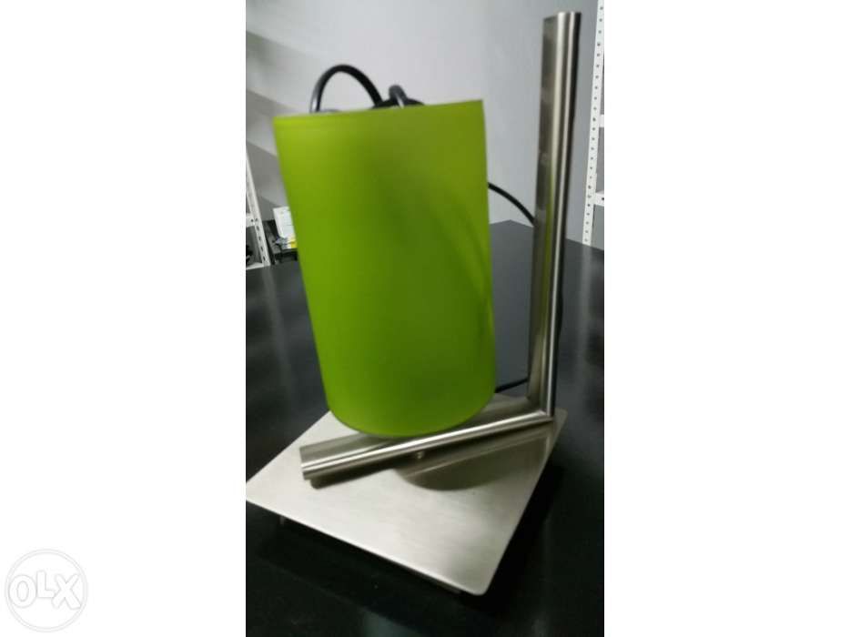 Green Bedside Lamps Set of 2