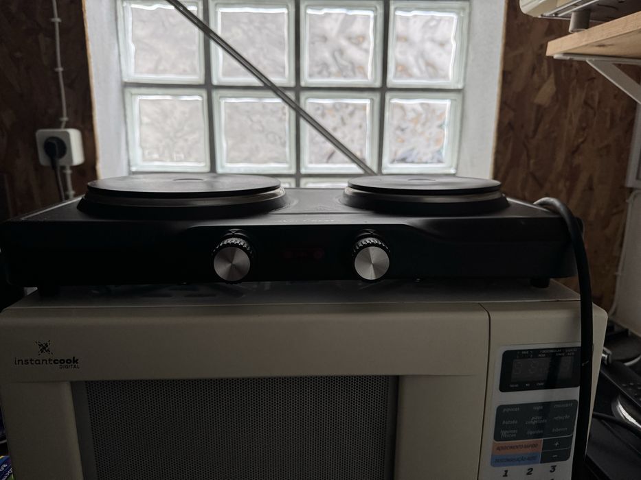 Placa electrica de duas bocas