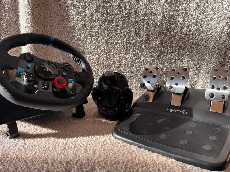 Logitech G29 + Pedais + Alavanca de Câmbio
