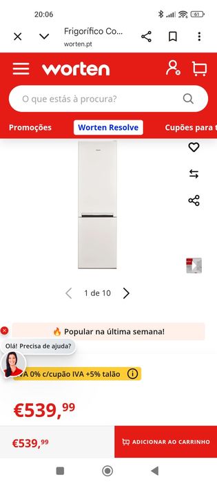 Frigorífico combinado hot point ARISTON
