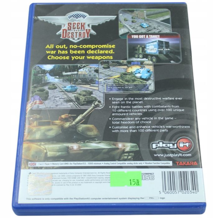 Seek And Destroy PlayStation 2 PS2