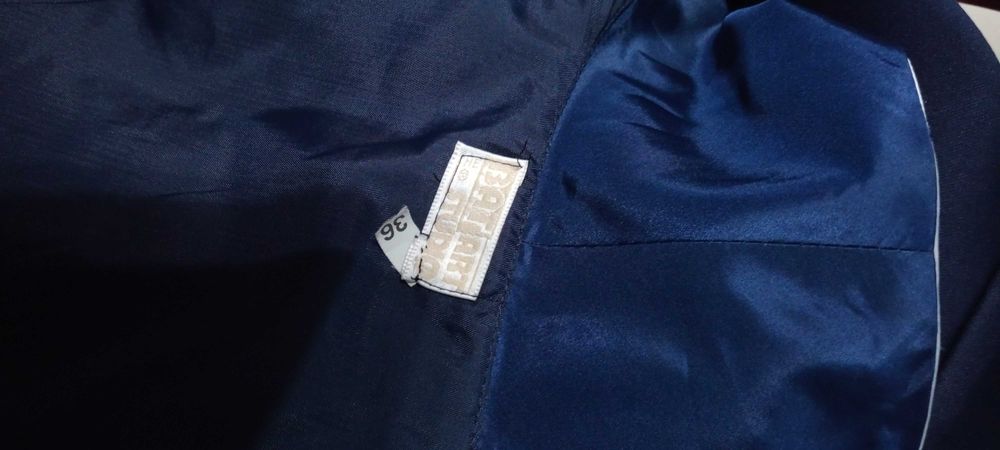 Sukienka,granatowo biała