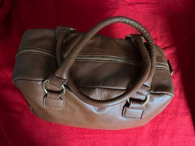 torebka damska brązowa