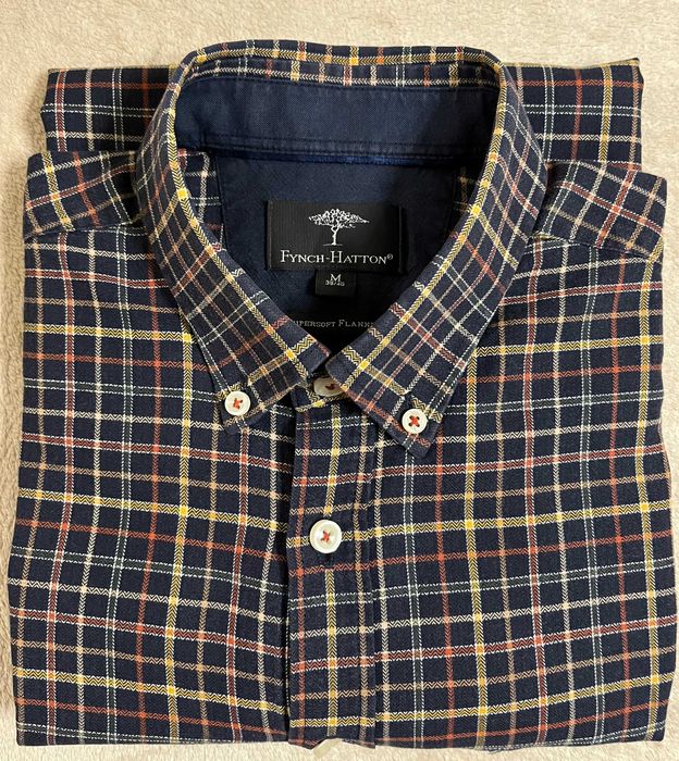 Koszula męska casualowa w kratkę Fynch-Hatton M