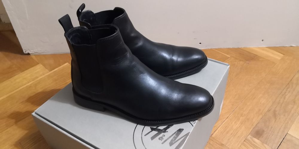 Sztyblety męskie H&M skórzane