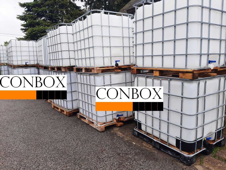 zbiornik 1000L mauzer deszczówka IBC czysty ładny zbiorniki