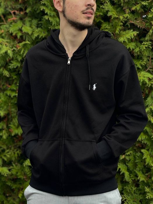 Зип-Худи Polo Ralph Lauren черная Зипка Поло Ральф Лоурен мужская худи