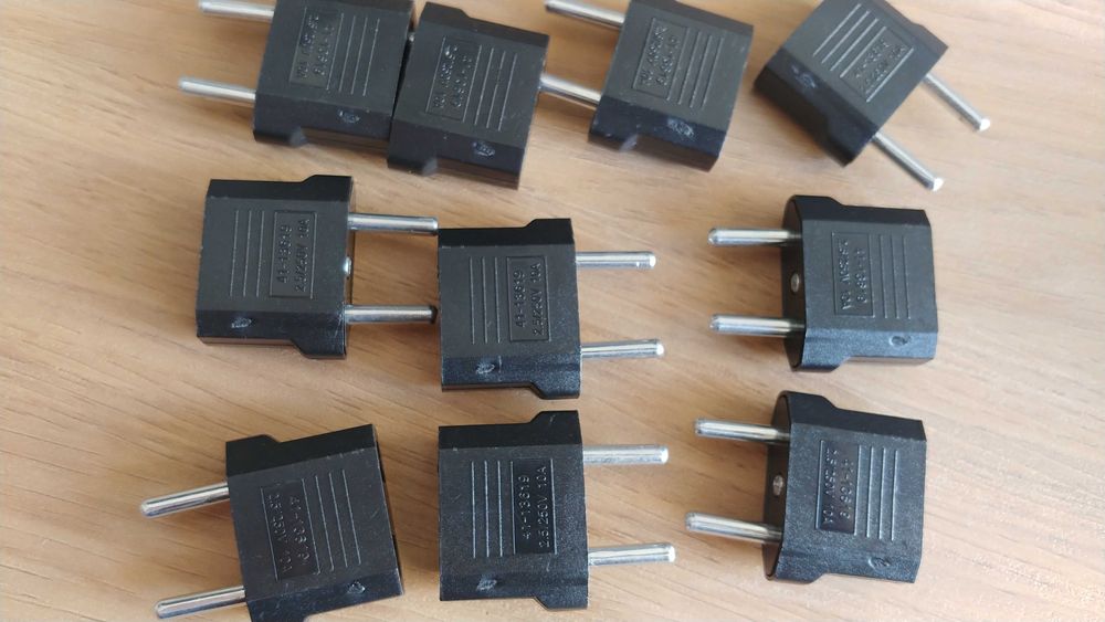 Novo Adaptador de tomada EUA para EU / Portugal