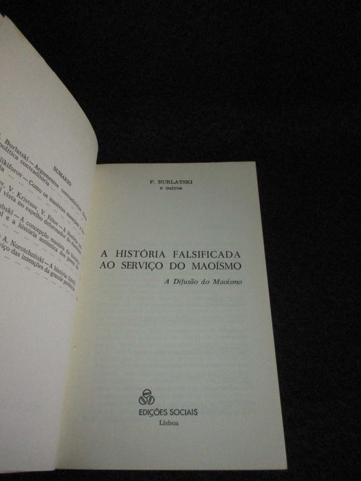 Livro A História Falsificada ao Serviço do Maoísmo F. Burlatski