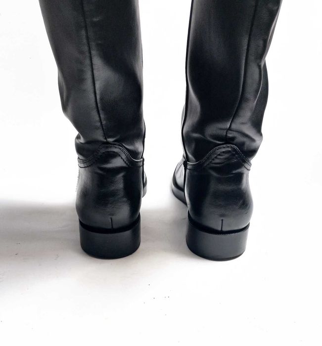 Botas cano Alto Pele Preto Senhora 38 Zara