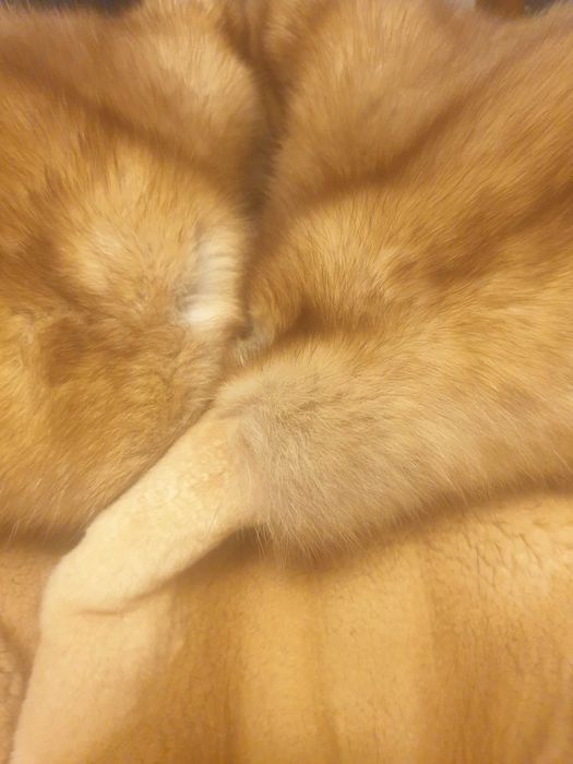 Casaco de vison camel