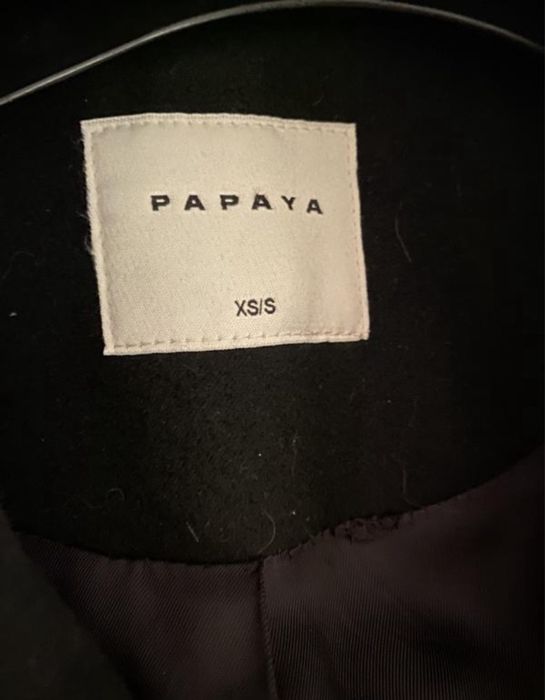 Пальто  Papaya чорне Xs S