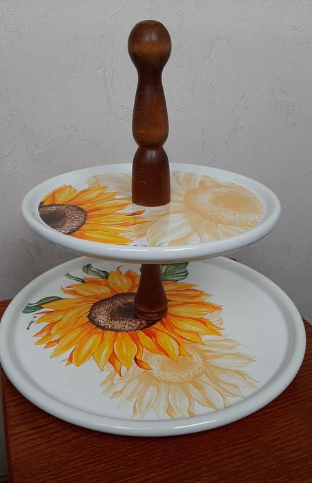 Фруктовница керамическая,дерево Италия Spigarelli